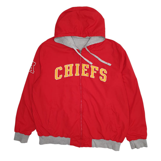 Mens Red NFL Kansas City Chiefs Reversible Coat