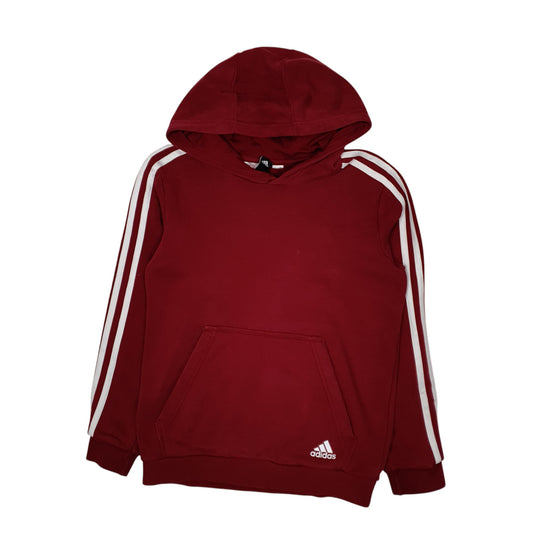 Womens Burgundy Adidas Hoodie Jumper