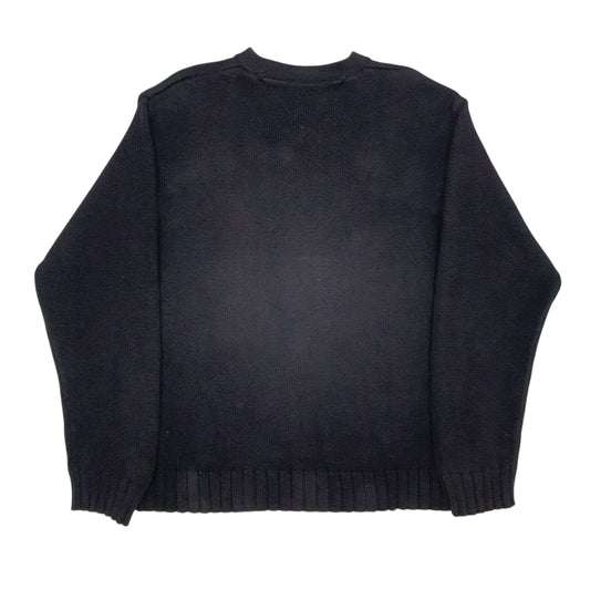 Mens Black Tommy Hilfiger Knitwear V Neck Jumper