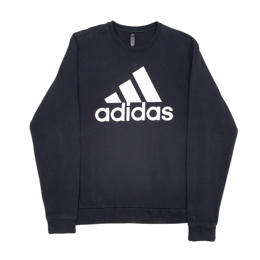 Mens Black Adidas Golf Spellout Crewneck Jumper