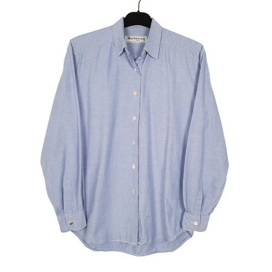 Womens Blue Burberry Of London Vintage 90s Long Sleeve Shirt