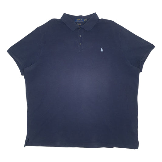 Mens Navy Polo Ralph Lauren Custom Slim Fit Short Sleeve Polo Shirt