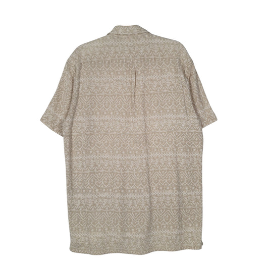 Mens Beige L.L.Bean Vintage 1990s Shirt