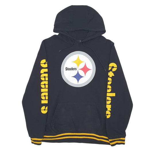 Mens Black NFL Steelers Hoodie Jumper