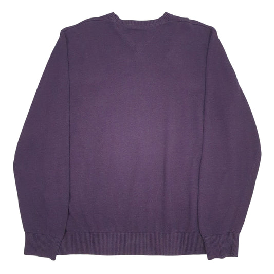 Mens Purple Tommy Hilfiger V Neck Jumper