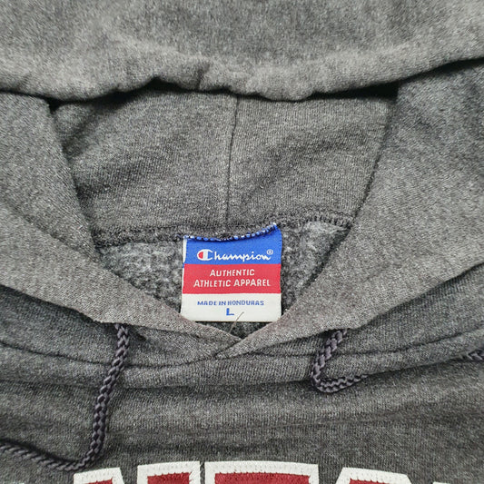 Mens Grey Champion Stanford Hoodie Jumper