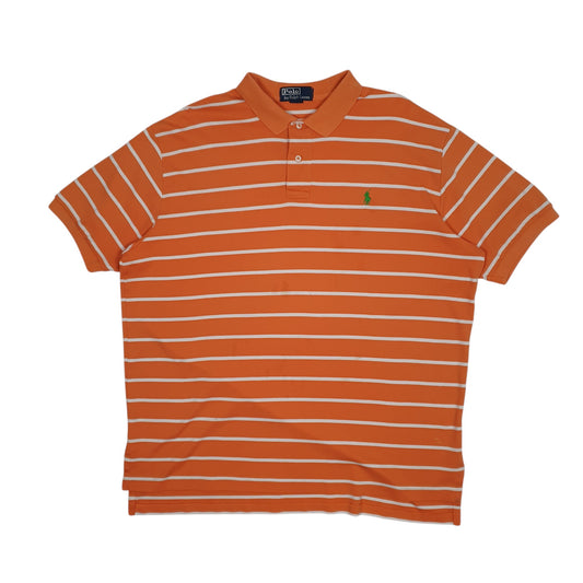 Mens Orange Polo Ralph Lauren Short Sleeve Polo Shirt