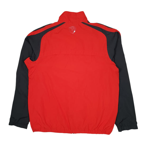 Mens Red Nike Manchester United FC Crewneck Coat