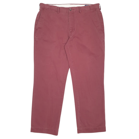 Mens Burgundy Polo Ralph Lauren Classic Fit Chino Trousers