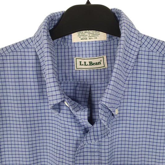 Mens Blue L.L.Bean Vintage 90s Shirt