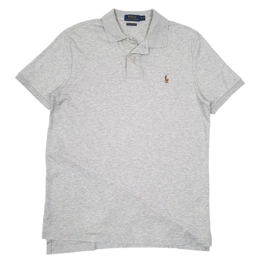 Mens Grey Polo Ralph Lauren Short Sleeve Polo Shirt
