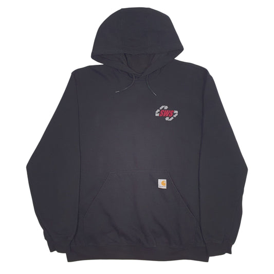 Mens Black Carhartt Hoodie Jumper