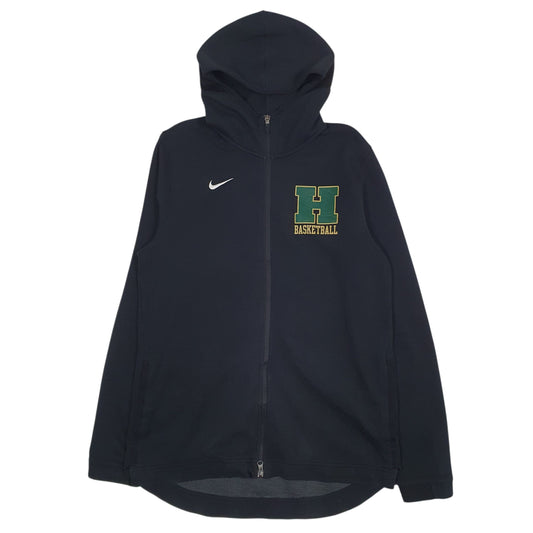 Mens Black Nike Dri-Fit Basketball Full Zip Jumper