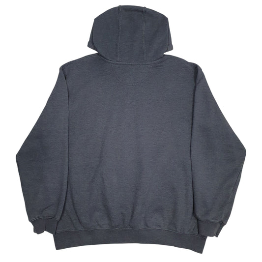 Mens Blue Carhartt Spellout Hoodie Jumper