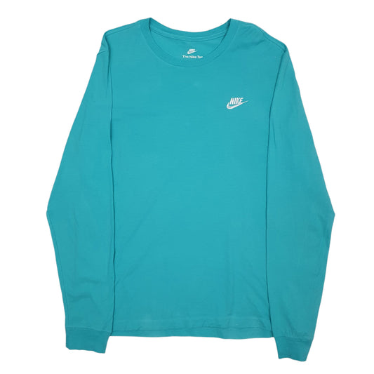 Mens Blue Nike Long Sleeve T Shirt