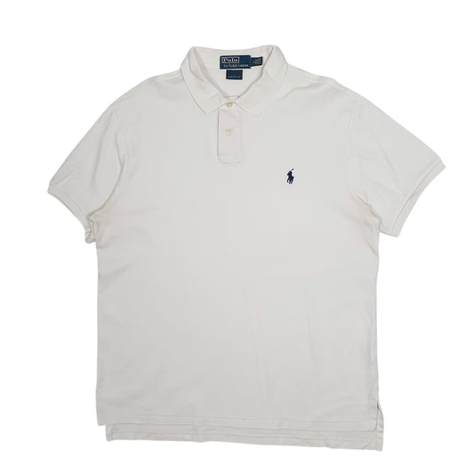 Mens White Polo Ralph Lauren Short Sleeve Polo Shirt