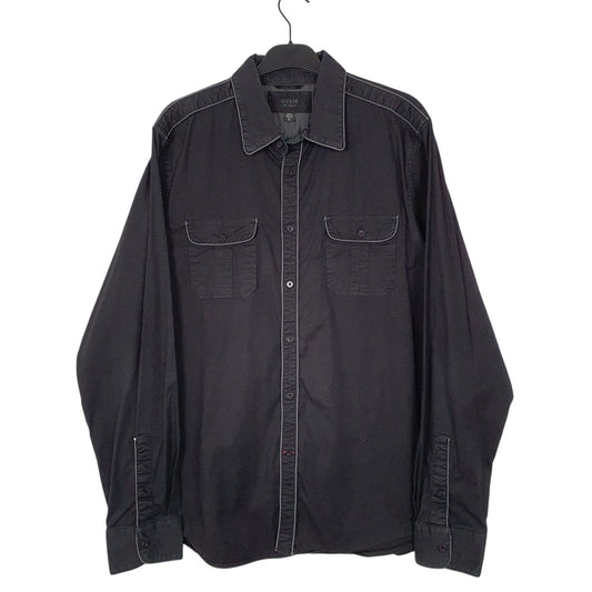 Mens Black Guess Long Sleeve Shirt