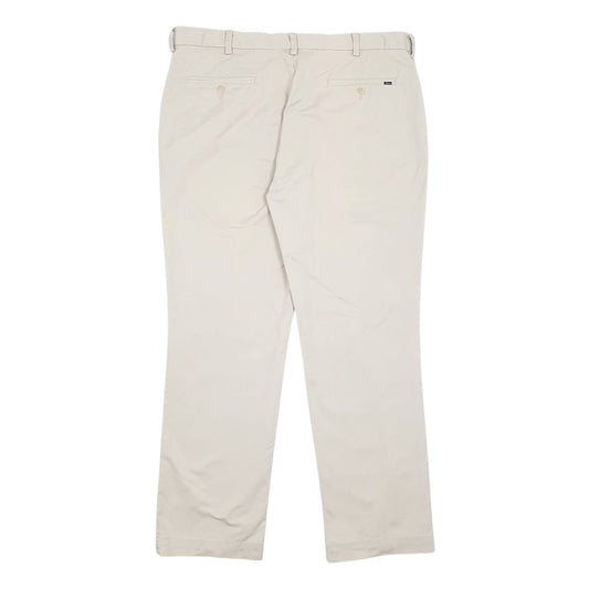 Mens Cream Polo Ralph Lauren Stretch Classic Fit Trousers
