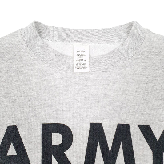 Mens Grey Army Crewneck Jumper