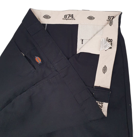 Mens Black Dickies 874 Workwear Trousers