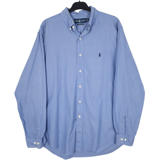 Mens Blue Ralph Lauren Long Sleeve Shirt