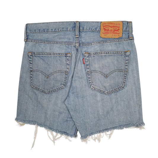Mens Blue Levis 527 Cut Off Shorts