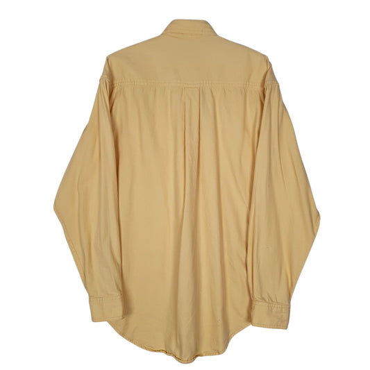 Mens Yellow L.L.Bean Vintage 90s Shirt