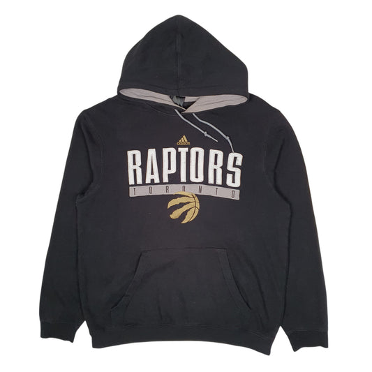 Mens Black Adidas NBA Toronto Raptors Basketball Hoodie Jumper