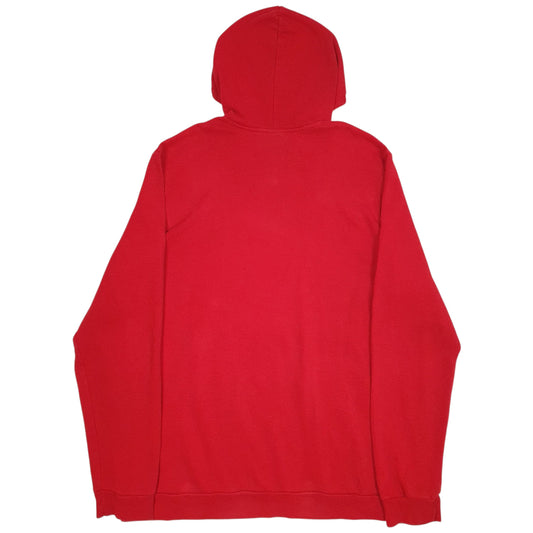 Mens Red Adidas Hoodie Jumper