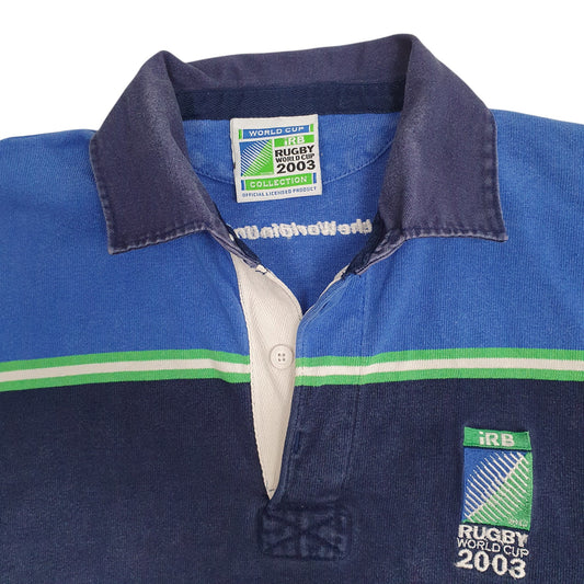 Mens Navy Barbarian Rugby World Cup 2003 Australia Hoodie Polo Shirt