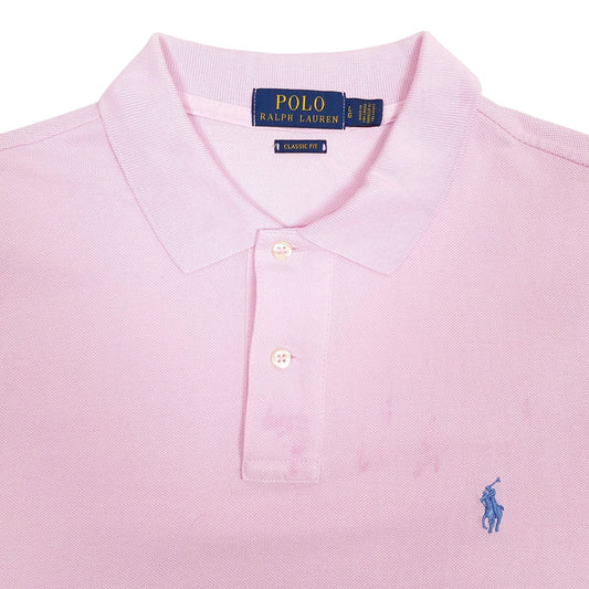 Mens Pink Polo Ralph Lauren Classic Fit Polo Shirt