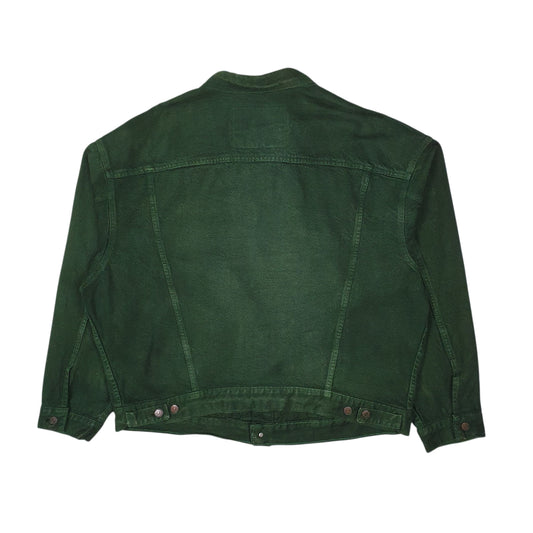 Mens Green Levis Vintage 1990s Type 3 Trucker Made In USA Full Zip Coat