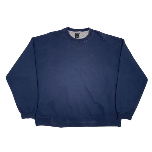 Mens Navy Starter Crewneck Jumper
