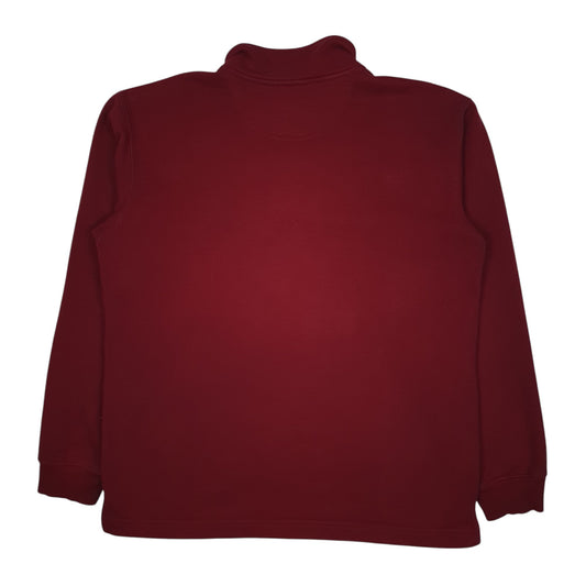 Mens Red Carhartt Vintage 2000s Quarter Zip Jumper