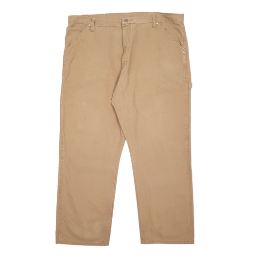 Mens Beige Wrangler Carpenter Trousers