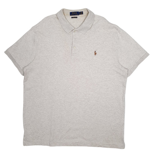 Mens Grey Polo Ralph Lauren Short Sleeve Polo Shirt