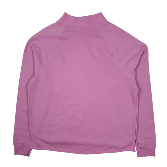 Womens Pink Champion Turtle Neck Jumper