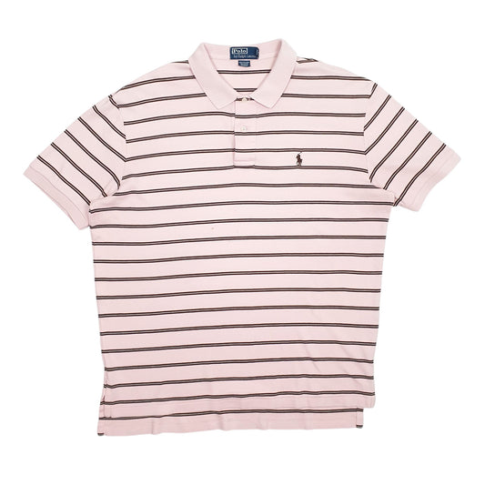 Mens Pink Polo Ralph Lauren Short Sleeve Polo Shirt