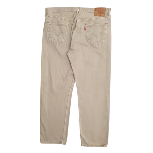 Mens Beige Levis Vintage 90s Jeans