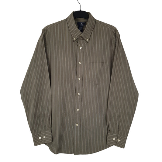 Mens Green Dockers Long Sleeve Shirt