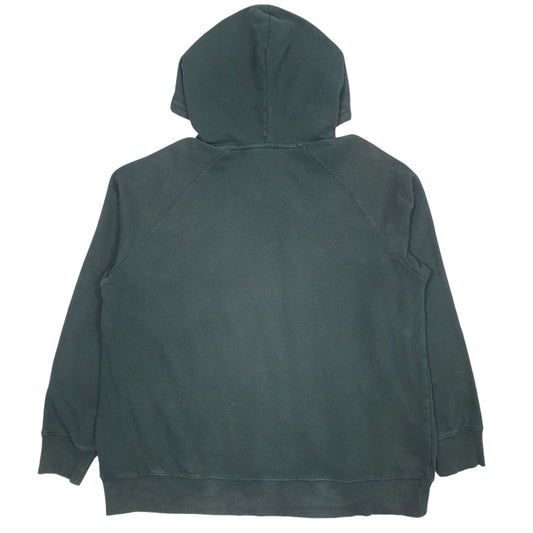 Womens Green The North Face Spellout Hoodie Jumper