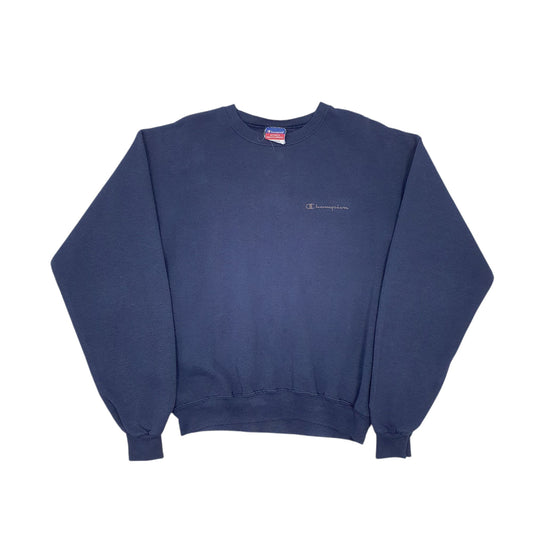 Mens Navy Champion Vintage 00s Crewneck Jumper
