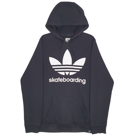 Mens Black Adidas Skateboarding Climalite Hoodie Jumper