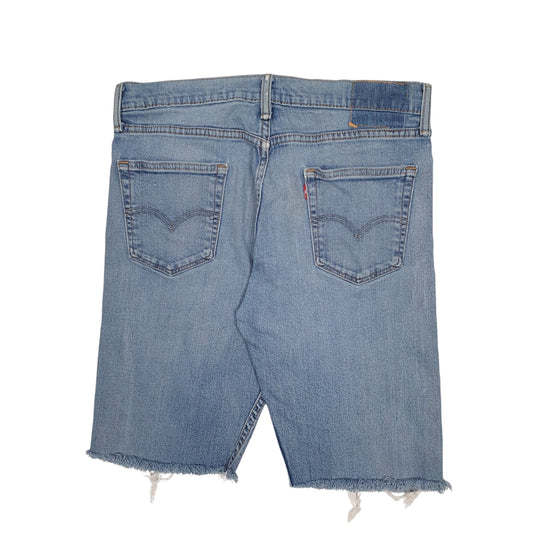 Mens Blue Levis Stretch Shorts
