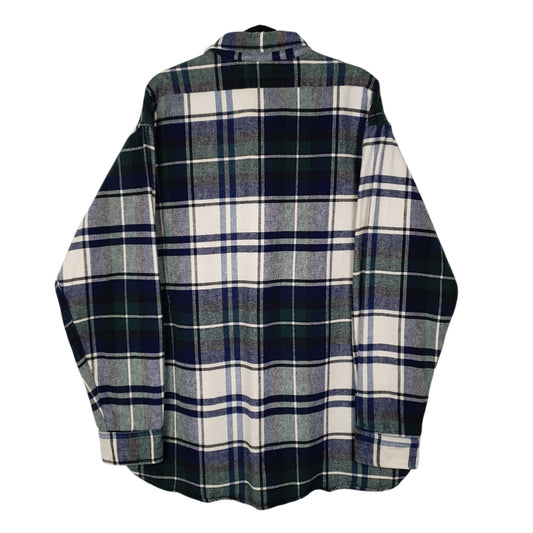 Mens Blue L.L.Bean Vintage 90s Made In USA Chamois Shirt