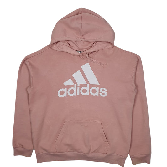 Womens Pink Adidas Hoodie Jumper