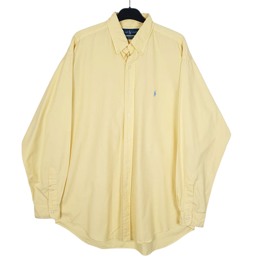 Mens Yellow Ralph Lauren Long Sleeve Shirt