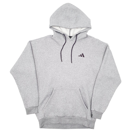 Mens Grey Adidas Hoodie Jumper