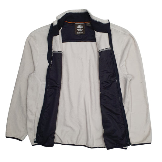 Mens Cream Timberland Full Zip Jumper