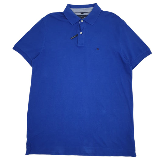 Mens Blue Tommy Hilfiger Short Sleeve Polo Shirt